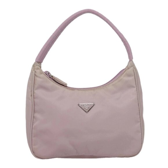 PRADA Mini Hand Bag Nylon Pink Auth bs18406 - Picture 1 of 15